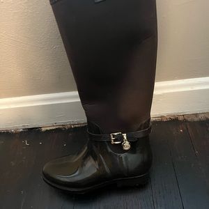 Brown Michael Kors Rain Boots